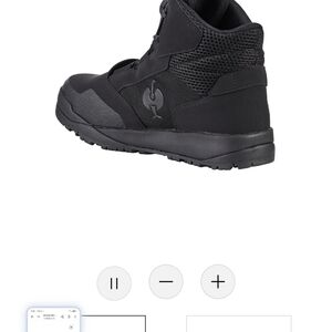 Black High-Top Men's Shoes